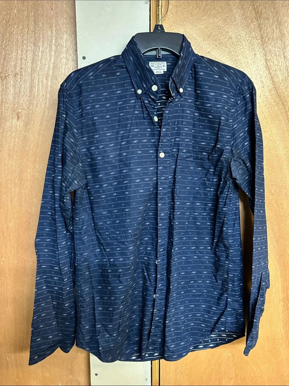 J Crew  Navy Button-Down Long Sleeve Shirt size S